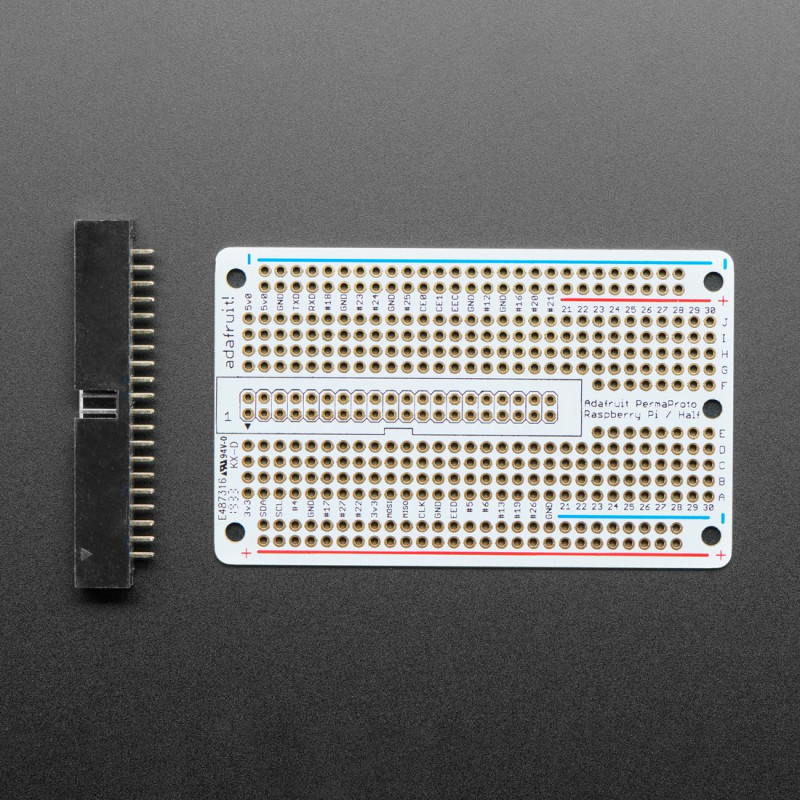 Adafruit Perma Proto Pin Raspberry Pi Half Size Pcb Kit With