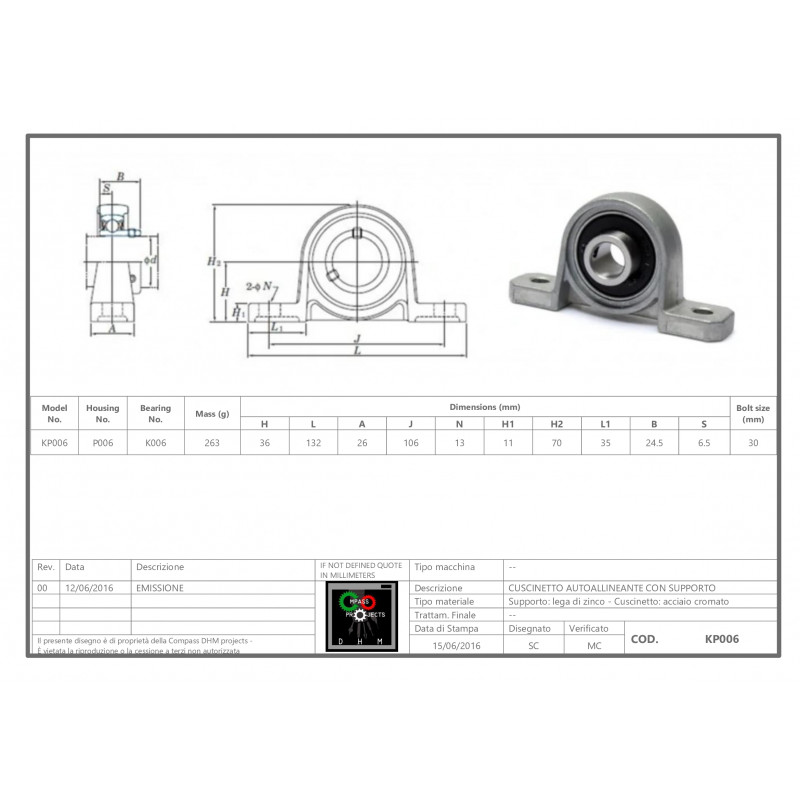 Rodamiento De Brida Autoalineable Kp