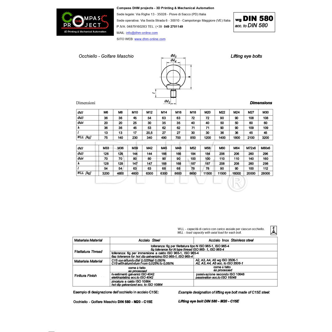 Occhiello Zincato M Golfare Maschio