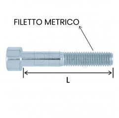 Vis à tête cylindrique à six pans creux galvanisée 12x40 Vis à tête cylindrique 02080211 DHM