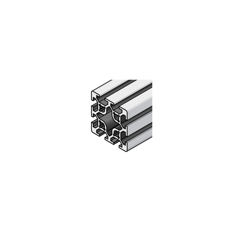 SERIE 5 - 6 mm ranura - CORTE A MEDIDA Perfiles estructurales - perfiles de aluminio extruido anodizado Serie 5 (ranura 6) co...