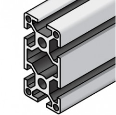 SERIE 5 - 6 mm ranura - CORTE A MEDIDA Perfiles estructurales - perfiles de aluminio extruido anodizado Serie 5 (ranura 6) co...