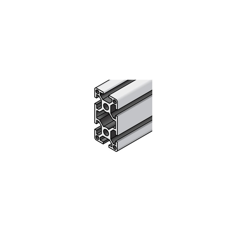 SERIE 5 - 6 mm ranura - CORTE A MEDIDA Perfiles estructurales - perfiles de aluminio extruido anodizado Serie 5 (ranura 6) co...