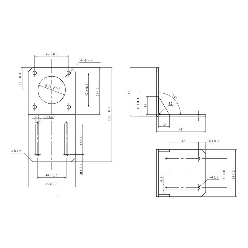 Motore passo passo con vite trapezia Ø8mm 30cm stepper NEMA 17 1.5A