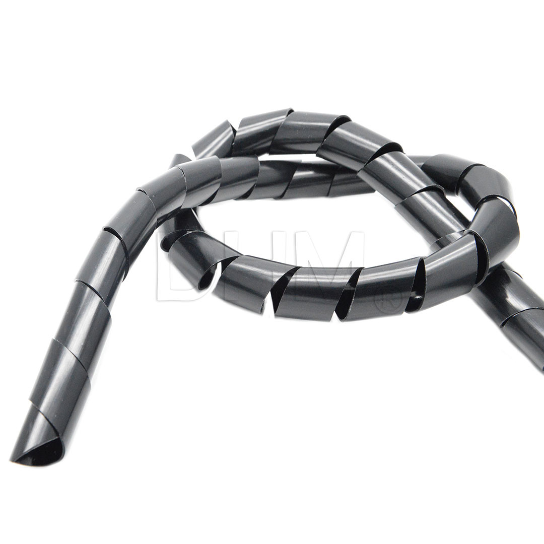 Gaine spiralée noir pour flexible de 80 à 200 mm de diamètre