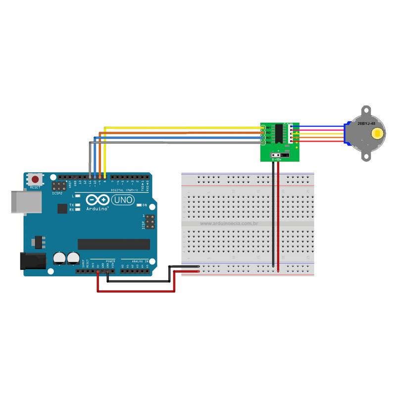 Stepper motor stepper shield 28BYJ-48 Arduino PIC