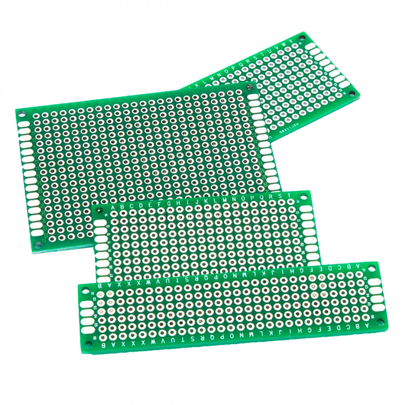 Set 4 pieces millefori vetronite FR-4 double-sided PCB Arduino board