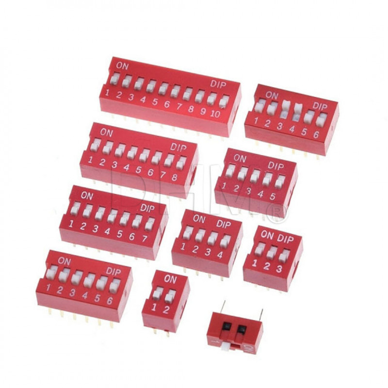 DIP Switch 12 levers Microswitches and DIP switches 12130118 DHM