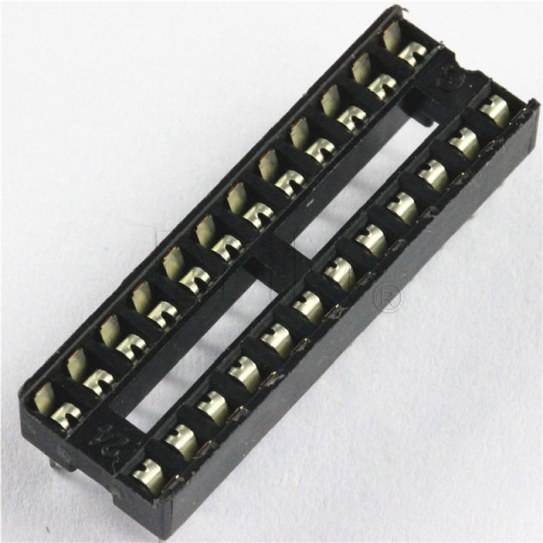 Twin-Pin 24 PIN Socket for DIL ICs