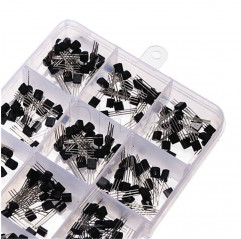 300 pcs Kit de transistors assortis TO-92 15 Semi-conducteurs discrets 09070115 DHM