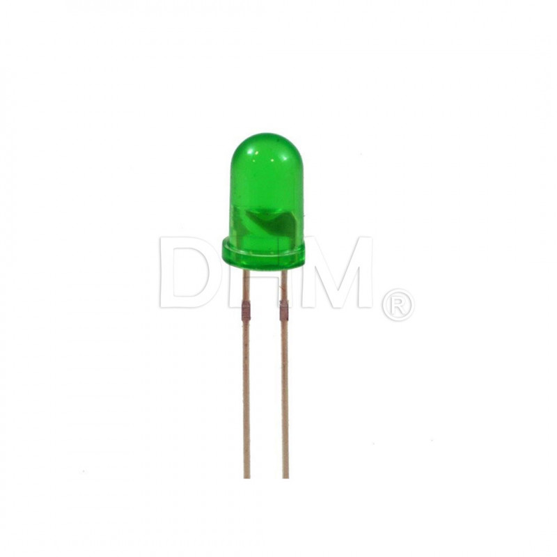 LED 3 mm verde - Kit 5 piezas LED 09070125 DHM