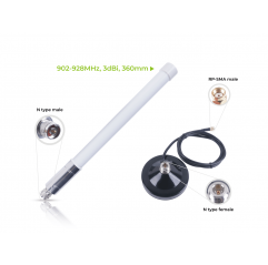 LoRa Glasfaser Antennen Kit 902-928MHz-3dBi mit Antennenfuß Wireless & IoT 19011230 SeeedStudio