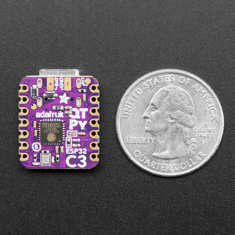 Adafruit QT Py ESP32-C3 WiFi Dev Board With QT STEMMA