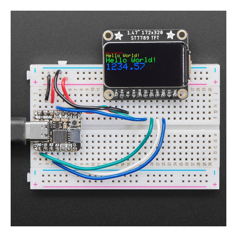 Adafruit Écran IPS arrondi de 1,47" 320x172 Adafruit 19040703 Adafruit