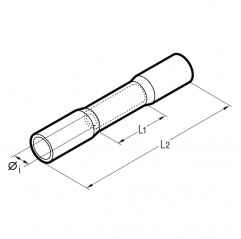 WL03-M - SECTION DE JOINT DE TÊTE THERMORÉTRACÉE PRÉ-ASSURÉE ROUGE 0,25-1,5mmq Bornes et cosses de câble 19470127 Cembre