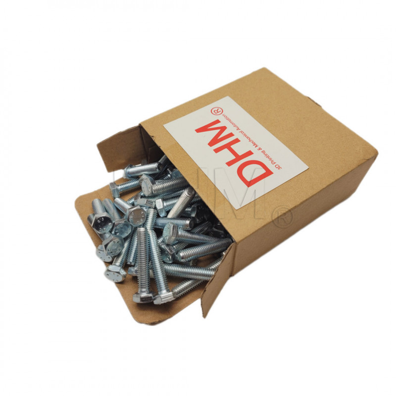 Galvanized 6x12 full thread hex head screw - Pack of 500 pieces Hex head screws 02081571 DHM