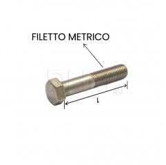 Vis à tête hexagonale avec filet partiel en acier inoxydable 6x70 - Lot de 100 pièces Vis à tête hexagonale 02081794 DHM