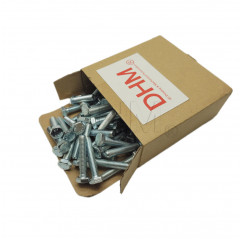 Stainless partial thread hex head screw 8x130 - Pack of 50 pieces Hex head screws 02081805 DHM