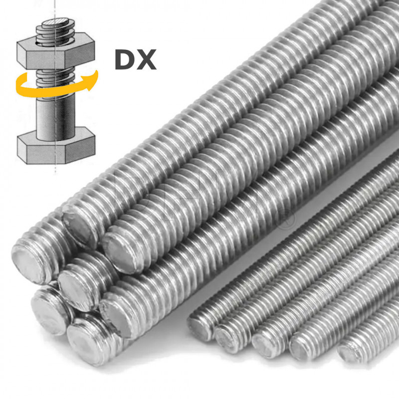 Galvanized threaded rod M20 L.2000 mm - 2 meters Threaded rods 02082879 DHM