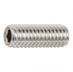 Casquillo hexagonal M4x20 punta plana - tornillo sin cabeza acero inoxidable A2 Granos 02083133 DHM