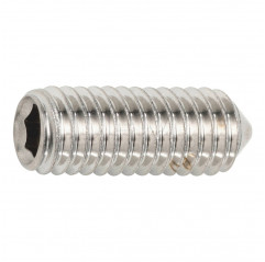 Grain with hexagon socket M4x16 conical tip - headless screw stainless steel A2 Grains 02083312 DHM