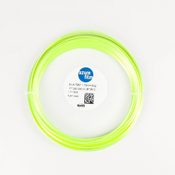 Campione Filamento PLA Silk Lime 1.75mm 50g 17m - filamenti per sta