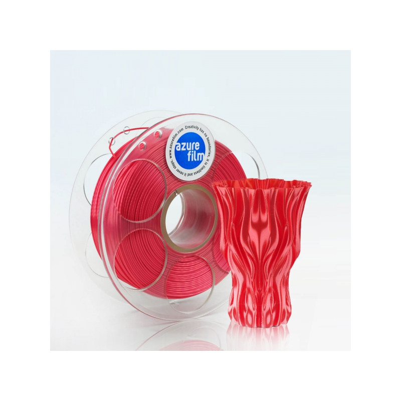 Campione Filamento PLA Silk Rosso 1.75mm 50g 17m - filamenti per st
