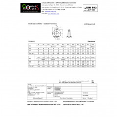 Ecrou à œil galvanisé M8 - boulon à œil femelle Écrous hexagonaux 02083625 DHM