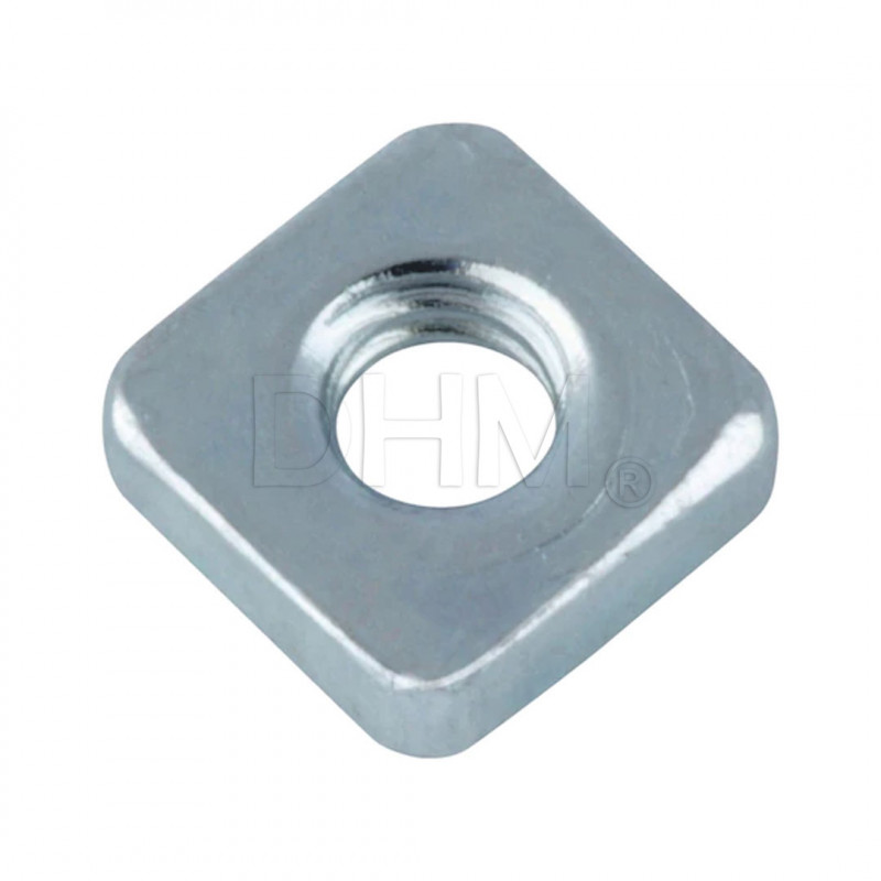 Galvanized square nut M4 - square nut side 7 mm hole M4 Square nuts 02083648 DHM