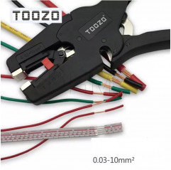 Toozo Quick Wire Stripper Tool - Pince à dénuder automatique pour fils 0.03-10mm² 32-7 AWG Outils 02083555 DHM