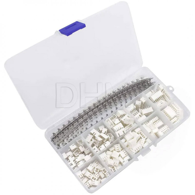 Kit de connecteurs JST 2.54 2P/3P/4P/5P/6P - 460 pièces avec bornes à sertir mâle/femelle Connecteurs PCB 12130224 DHM