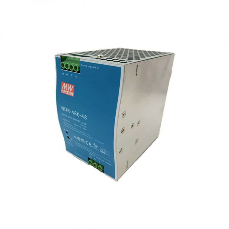 Alimentation à découpage MW NDR-480-48 Rail DIN 480W 48V 10A - MEAN WELL Alimentations 19590004 MEAN WELL