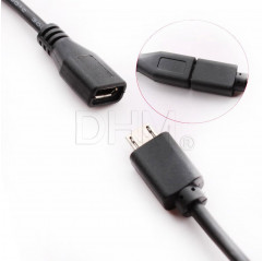 Micro-USB-Verlängerungskabel Stecker auf 2-polig - 30 cm USB-Kabel 12130228 DHM