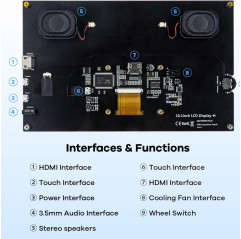 Écran HDMI-H 10,1 pouces Écrans 08040331 DHM