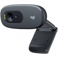 Logitech C270 HD Webcam - Appel vidéo 720p/30fps HD écran large Outils 19890000 Logitech