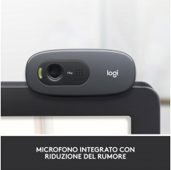 Logitech C270 HD Webcam - Appel vidéo 720p/30fps HD écran large Outils 19890000 Logitech