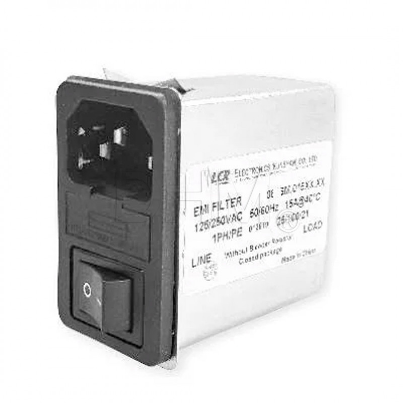 AC power input modules 15A 50/60Hz Snap-In: Receptacle and filter 084S.01500.00 Astrodyne TDI Sockets 12130229 DHM