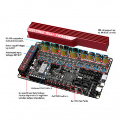 Kraken V1.0 Motherboard für 8-Achsen-3D-Drucker - BIGTREETECH Erweiterungen 19570075 Bigtreetech