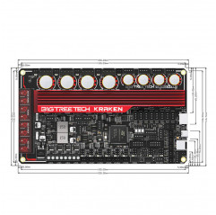 Kraken Carte mère V1.0 pour imprimantes 3D 8 axes - BIGTREETECH Extensions 19570075 Bigtreetech