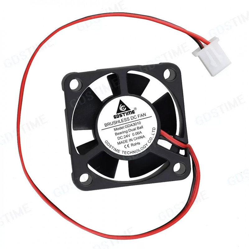 30x30x10mm 24V cooling fan brushless turbine 3D printing - double bearing Fans - Thermal management 19720009 Gdstime