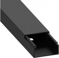 Canalina per cablaggio dei cavi 15x30 mm - di colore nero Canaline12130232 DHM