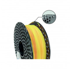 Filament PLA Dual 1.75mm 1kg Jaune Néon et Rose Néon - Filament d'impression 3D FDM AzureFilm PLA AzureFilm 19280293 AzureFilm