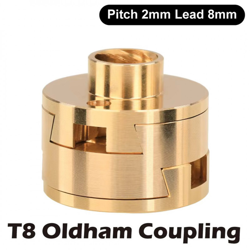 T8 Oldham Brass Joint for 3D Printers - Z axis Trapezoidal screws T8 19760010 Mellow 3D