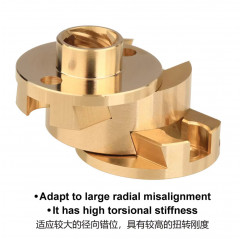 T8 Oldham Brass Joint para impresoras 3D - eje Z Tornillos trapezoidales T8 19760010 Mellow 3D