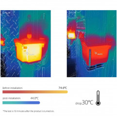 Piastra di raffreddamento a liquido VzBoT Nema23 colore nero - Raffreddamento motori Stampanti 3D Nema 2319760014 Mellow 3D