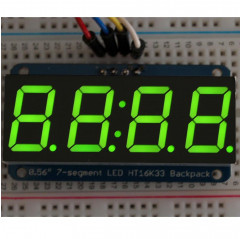 Adafruit 0.56" 4-Digit 7-Segment Display w/I2C Backpack - Red Adafruit19040385 Adafruit