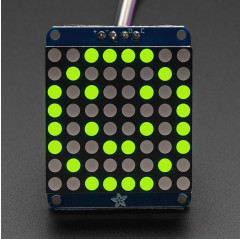 Adafruit Small 1.2" 8x8 LED Matrix w/I2C Backpack - Green Adafruit19040392 Adafruit