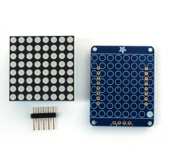 Adafruit Small 1.2" 8x8 LED Matrix w/I2C Backpack - Green Adafruit19040392 Adafruit