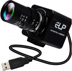 Cámara web ELP de 8 megapíxeles con objetivo Variofokus HD de 5 a 50 mm Herramientas 19900002 ELP