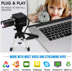 ELP 8-megapixel webcam with 5- to 50-mm Variofokus HD lens Tools 19900002 ELP